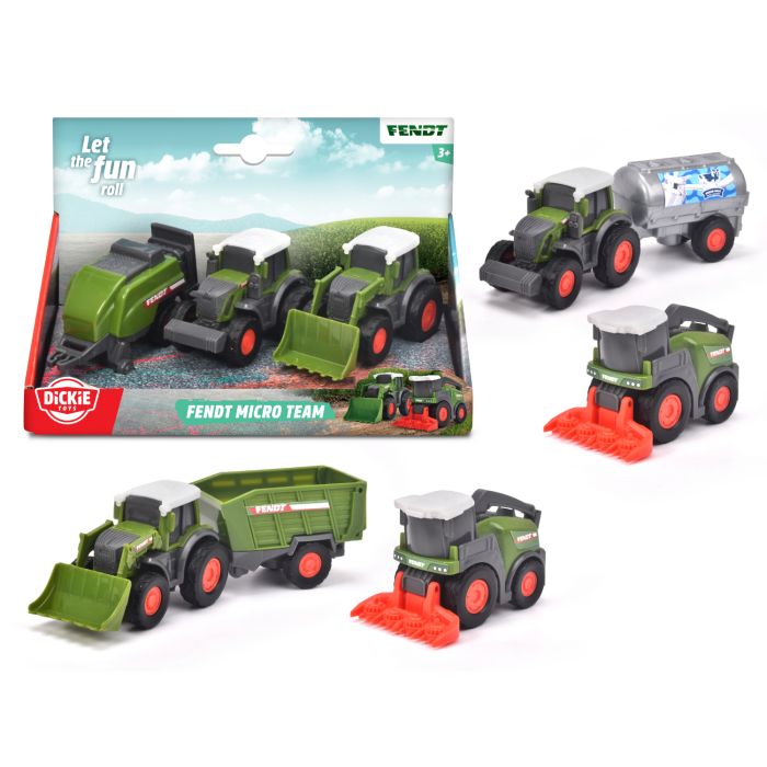 DICKIE TOYS FENDT TRACTOR 3-DELIGE