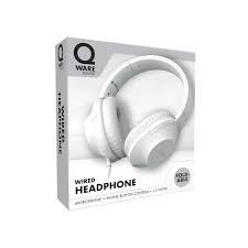 QWARE WIRED FOLDABLE HEADPHONE WHIT